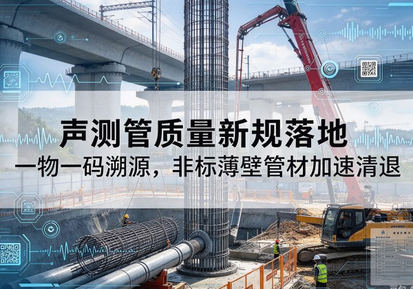 龙山声测管质量新规落地，一物一码溯源，非标薄壁管材加速清退